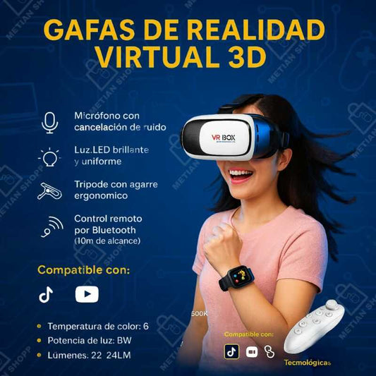 Gafas Realidad Virtual 3d Vr Box Control